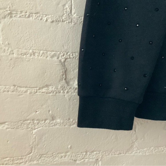 Vintage Havana Womens Black Embellished Pullover Sweatshirt Top Size Medium - Picture 11 of 13